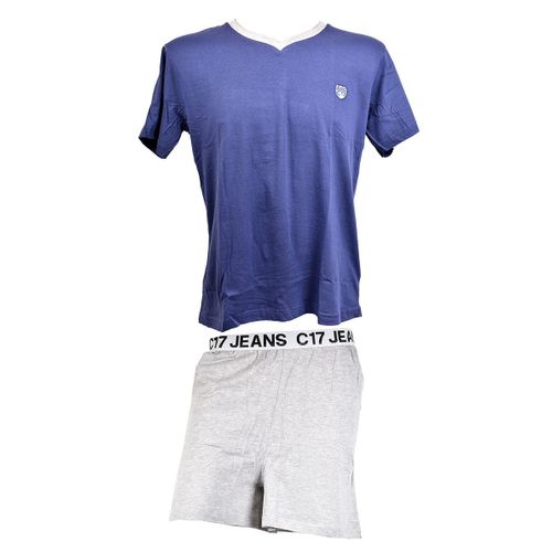 Pyjama Homme C17 Jeans En Coton -Chaleur, Douceur Et Confort- Pyjacourt C17 Jeans 04608 Marine