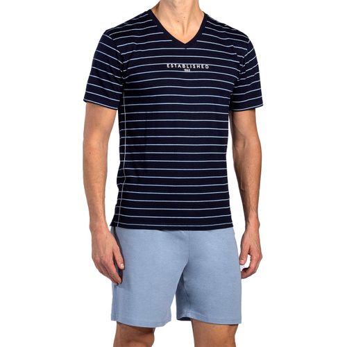 Pyjama Court Coton Nal Marine