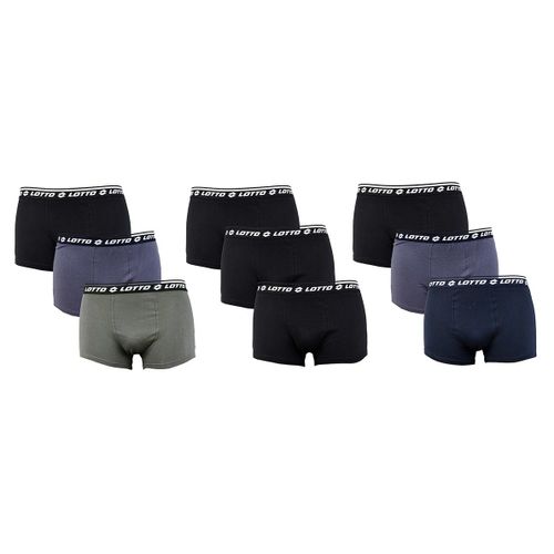 Boxer Lotto Pour Homme 100% Coton Pack De 9 Lotto Assortis