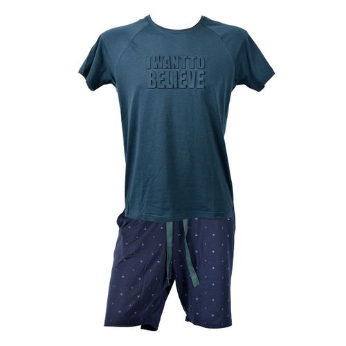 Pyjama Court Homme Premium Fmf Homewear Hc14 Vert