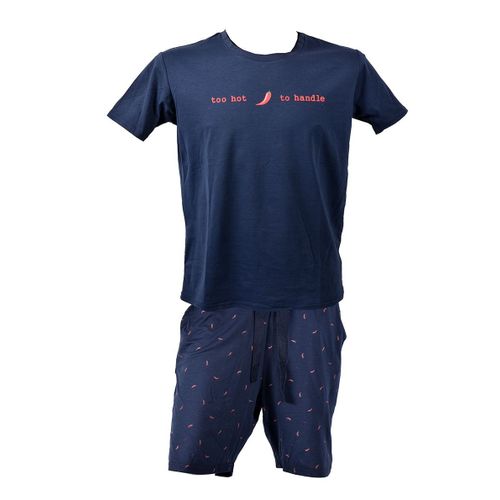 Pyjama Court Homme Premium Fmf Homewear Hc04 Marine