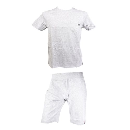 Pyjama Homme New Man En Coton -Chaleur, Douceur Et Confort- Pyjacourt Newman 3616 Col Rond Gris