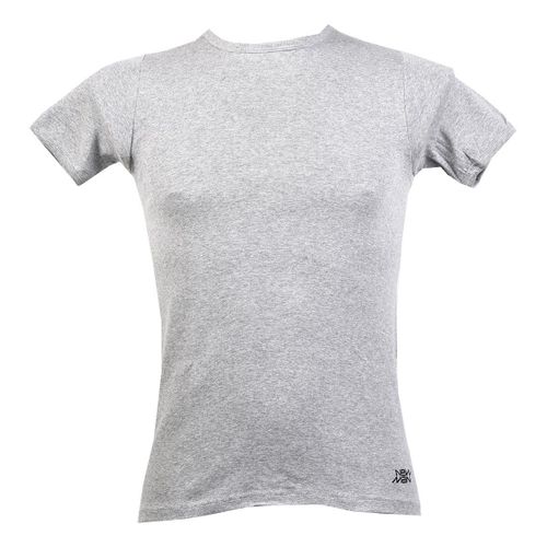 T Shirt Homme New Man En Coton Confort Et Qualité T Shirt Col Rond New Man 3002 Gris