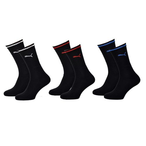 Chaussettes Sport Puma Tennis Crew Stripe Pack De 3 Paires Crew Stripe 001