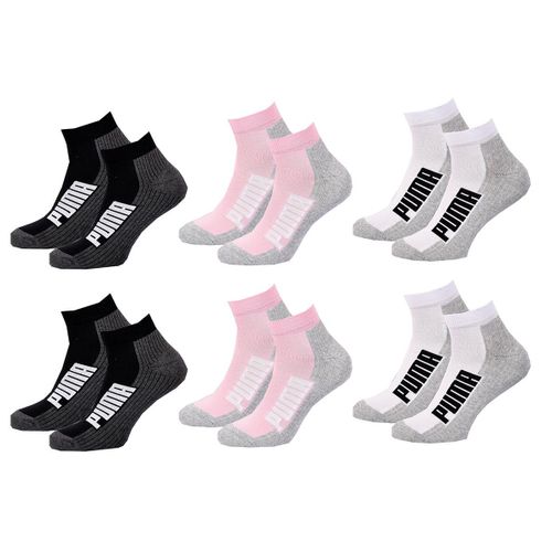 Chaussettes Puma Quarter Pack De 6 Paires Cushioned Quarter Woman