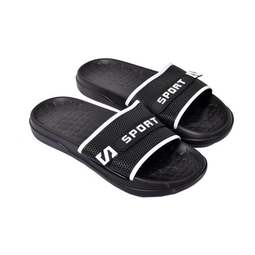 Claquette Homme Antidérapante - Sandale De Piscine - Su5320 Noir