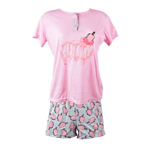 Pyjama Court Fille Sara Homewear 533 Rose
