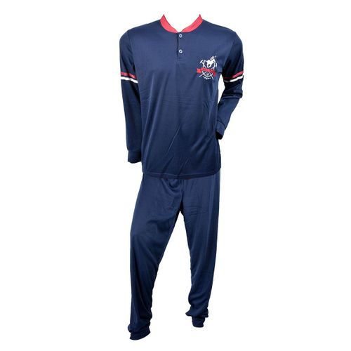 Pyjama Homme Long Sweet Secret Q2753 Polo Team Marine