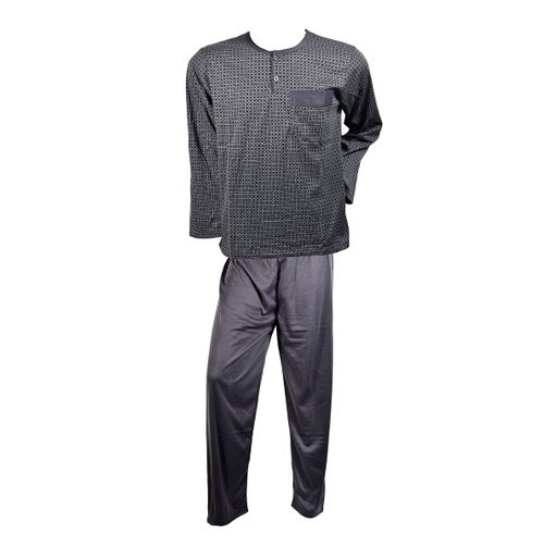 Pyjama Homme Long Eco Doublé Polaire 2130 Pyjama Eco Doublé Polaire Gris
