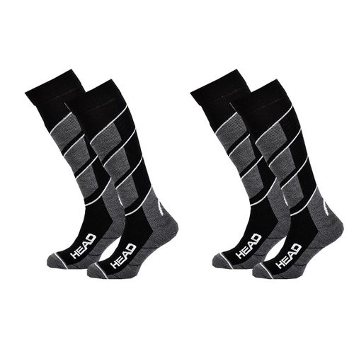 Chaussettes Sport Head Performance -Assortiment Modèles Photos Selon Arrivages- Pack De 2 Paires Ski Chevrons Noir001
