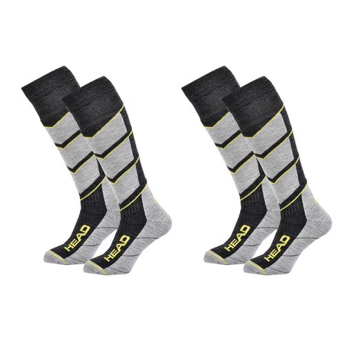 Chaussettes Sport Head Performance -Assortiment Modèles Photos Selon Arrivages- Pack De 2 Paires Ski Chevrons Anthra002