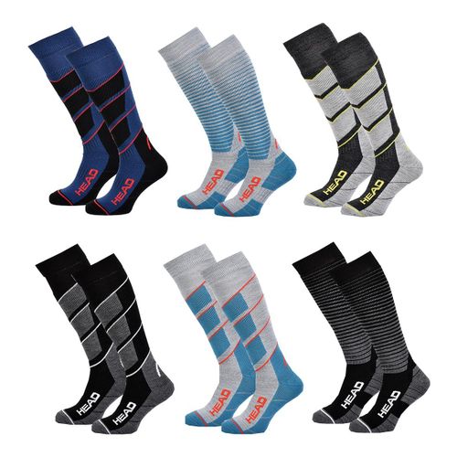 Chaussettes Sport Head Performance -Assortiment Modèles Photos Selon Arrivages- Pack De 6 Paires Ski Couleur Surprise
