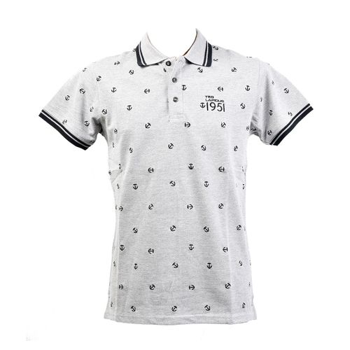 Polo Homme Ted Lapidus En Coton Confort Et Qualité Peio Gris