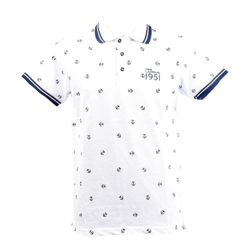 Polo Homme Ted Lapidus En Coton Confort Et Qualité Peio Blanc