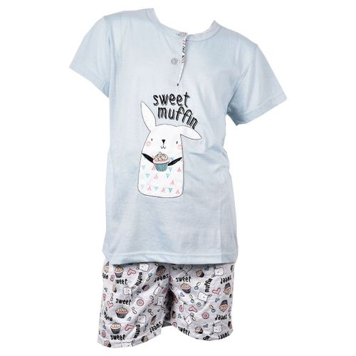 Pyjama Court Fille Sara Homewear 535 Vert