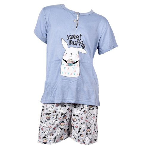 Pyjama Court Fille Sara Homewear 535 Bleu