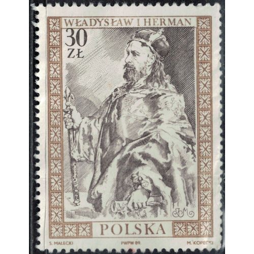 Pologne 1989 Used Wladyslaw Roi Ladislas Ier Herman Su