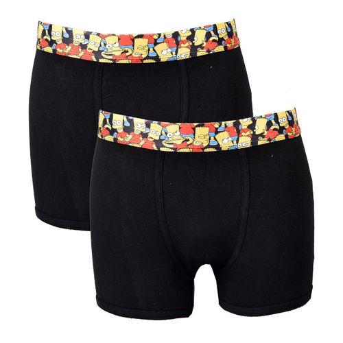 Boxer No Publik Featuring Simpsons Homme Confort Et Fantaisie En Coton -Assortiment Modèles Photos Selon Arrivages- Pack De 2 15315 En Coton