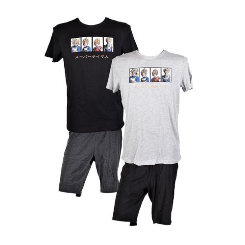 Pyjama Homme Dragonball En Coton -Chaleur, Douceur Et Confort- Pack De 2 Pyjacourt Ue3562