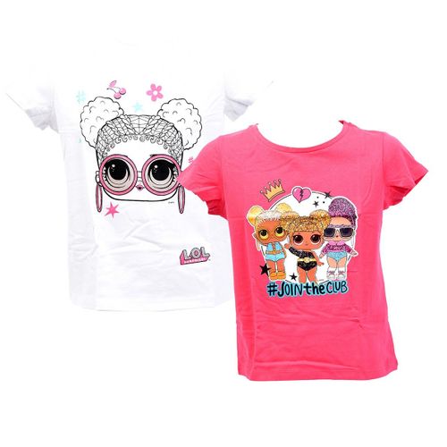 T Shirt Enfant Licence Fantaisies En Coton Pack De 2 T Shirts Lol