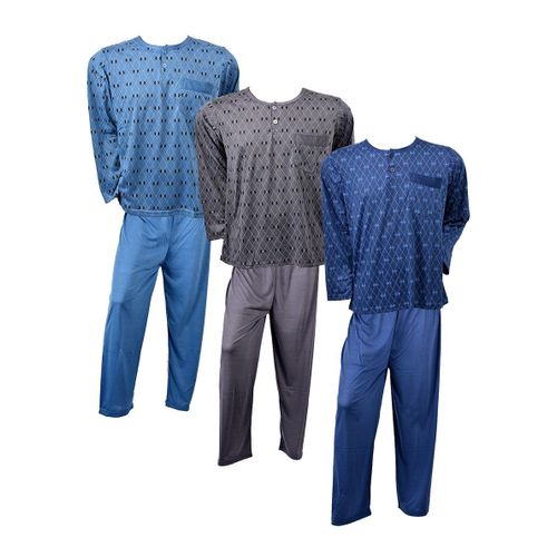 Pyjama Homme Long Eco 2129 Pack De 3 Pyjamas Eco