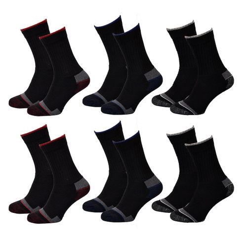 Chaussettes Homme Twinday Sport -Assortiment Modèles Photos Selon Arrivages- Pack De 6 Paires Crew 44057