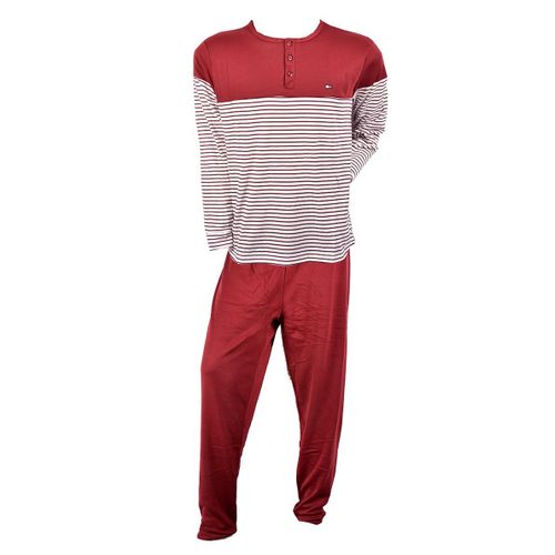 Pyjama Homme Long Sweet Secret C2708 Mariniere Rouge
