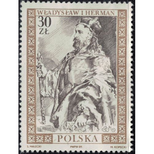 Pologne 1989 Used Wladyslaw Roi Ladislas Ier Herman Su