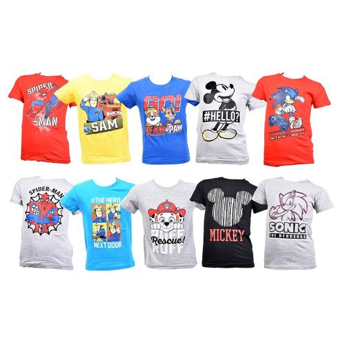 T Shirt Enfant Licence Fantaisies En Coton Pack De 3 T Shirts Licence Surprise Garçon