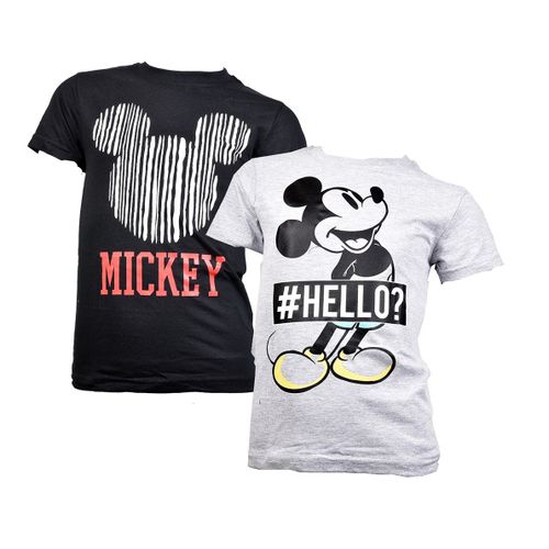 T Shirt Enfant Licence Fantaisies En Coton Pack De 2 T Shirts Mickey
