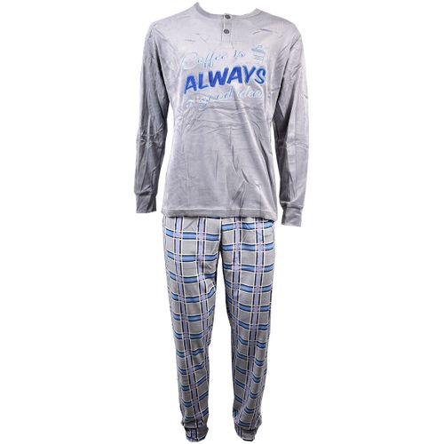 Pyjama Homme Long Sweet Secret Q2733 Polaire Gris