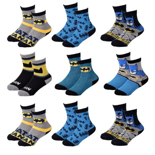 Chaussettes Enfant Licence Comics Superhéros Fantaisie -Assortiment Modèles Photos Selon Arrivages- Pack De 9 Paires Garçon