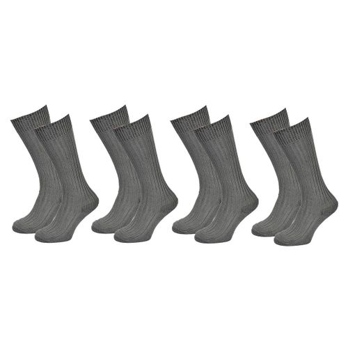 Chaussettes Hautes Homme Coton Pack De 4 Paires Kaki Edelweiss