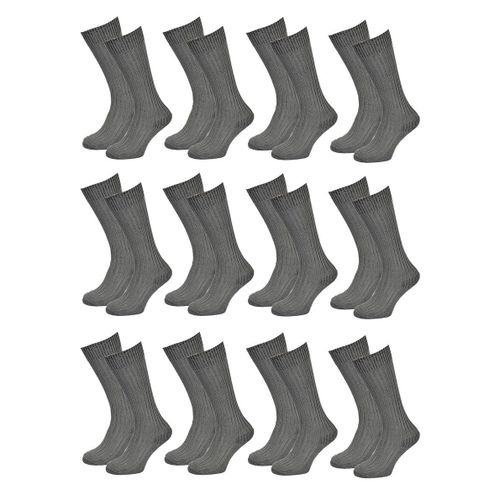 Chaussettes Hautes Homme Coton Pack De 12 Paires Kaki Edelweiss