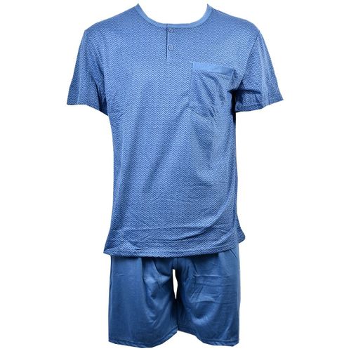 Pyjama Court Homme Eco Homewear 3136 Bleu