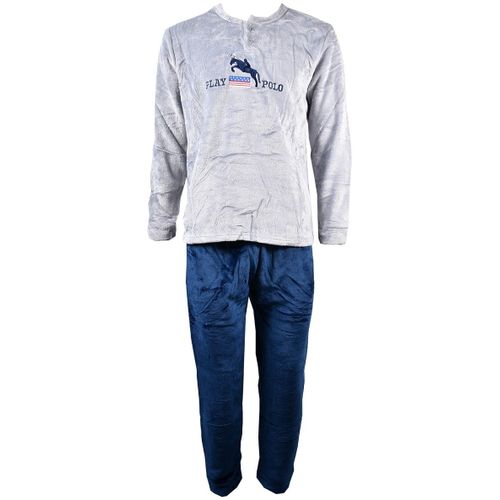 Pyjama Homme Long Sweet Secret J2084 Polaire Marine