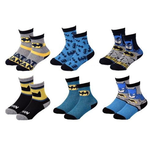 Chaussettes Enfant Licence Comics Superhéros Fantaisie -Assortiment Modèles Photos Selon Arrivages- Pack De 6 Paires Garçon