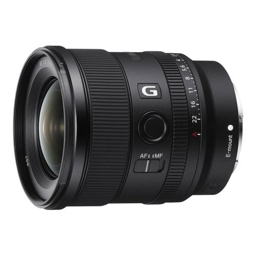 Objectif Sony SEL20F18G - Fonction Grand angle - 20 mm - f/1.8 G - Sony E-mount - pour Cinema Line; a VLOGCAM; a1; a1 II; a6700; a7 IV; a7C; a7C II; a7CR; a7R V; a7s III; a9 III