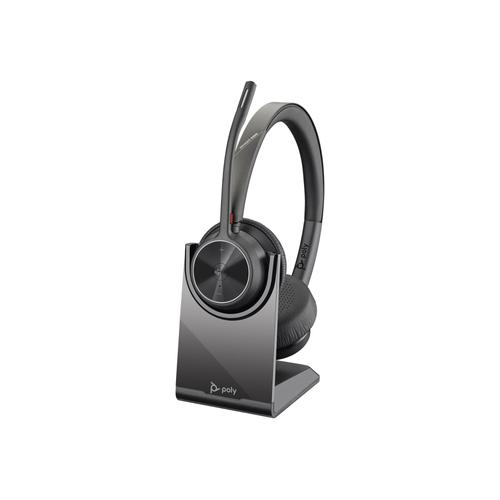 Poly Voyager 4300 UC Series 4320 - Pour Microsoft Teams - micro-casque - sur-oreille - Bluetooth - sans fil - USB-C - isolation acoustique - Certifié pour Microsoft Teams