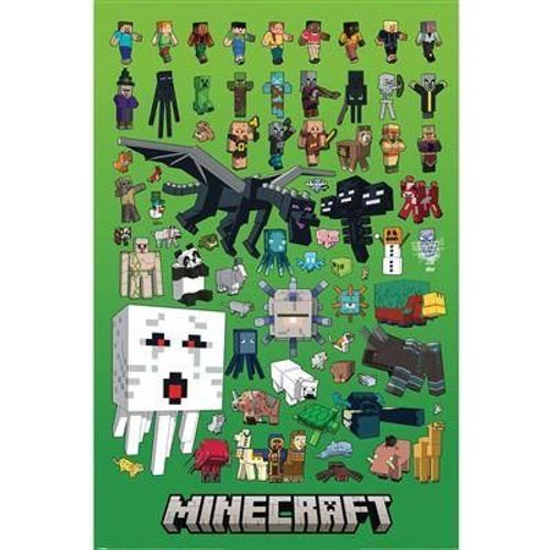 Minecraft - Character Montage - Poster 61 X 92cm