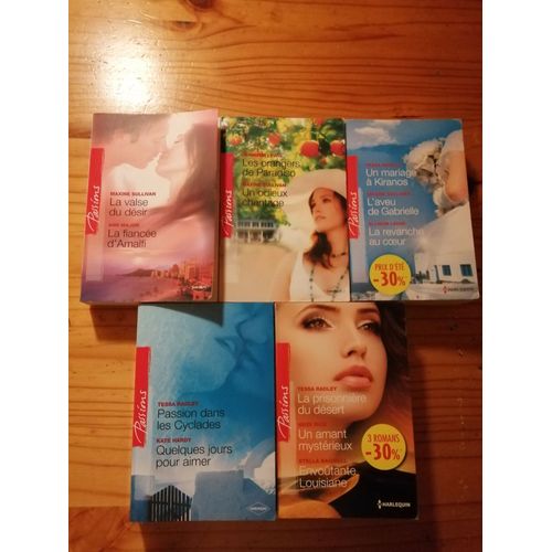Lot 5 Livres Collection Passions - Auteure Maxine Sulivan - Tessa Radley