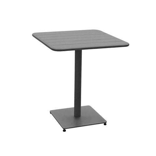 Table De Jardin Carrée Phuket Graphite 65 X 65 Cm - 2 Places - Hespéride