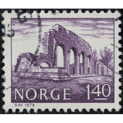Norvège 1978 Oblitéré Used Ruines De La Cathédrale De Hamar Y&t No 724 Su