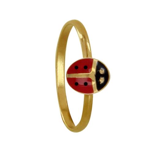 Les Poulettes Bijoux Bague Enfant Plaqu Or Coccinelle Rakuten