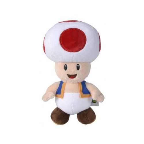 Peluche Champignons Toad 18 Cm - Set Doudou Super Mario Classique Enfant + 1 Carte Offerte