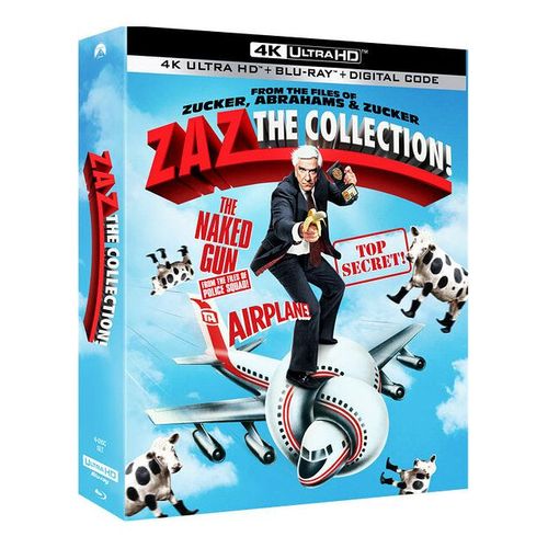 Zaz La Collection ! : Y A-T-Il Un Pilote Dans L'avion ? + Top Secret ! + Y A-T-Il Un Flic Pour Sauver La Reine ? - 4k Ultra Hd + Blu-Ray - Édition Limitée