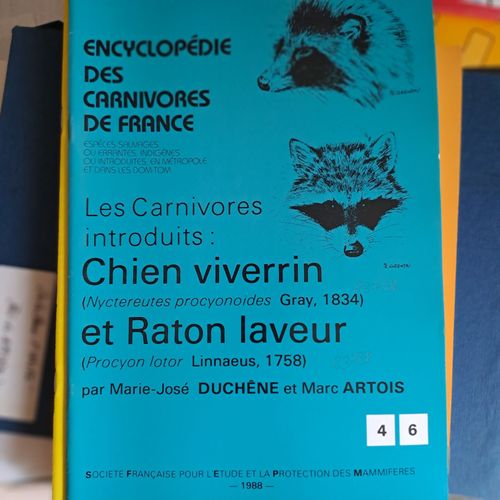 Encyclopédie Des Carnivores De France. Le Chien Viverrin / Le Raton Laveur.