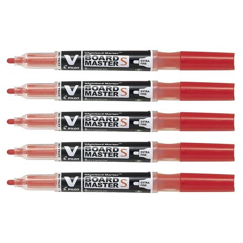 Pilot Lot De 5 Marqueurs V-Board Master S Rouge Begreen Pointe Extra Fine