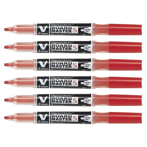Pilot Lot De 6 Marqueurs V-Board Master S Rouge Begreen Pointe Extra Fine
