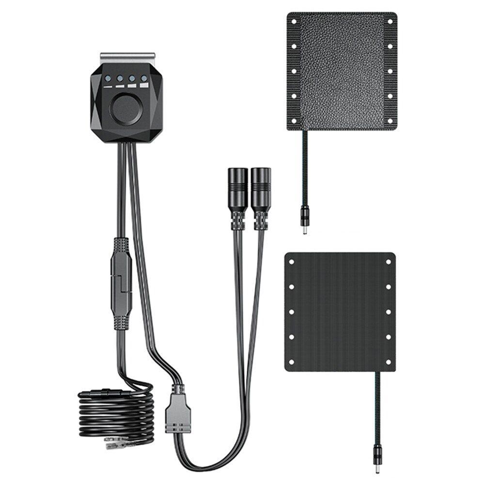 Guidon Chauffant électrique, étanche IP67, 3 Ports USB à température  réglable, Prise en Main, Coussinets Chauffants pour Moto, 2 pièces pour